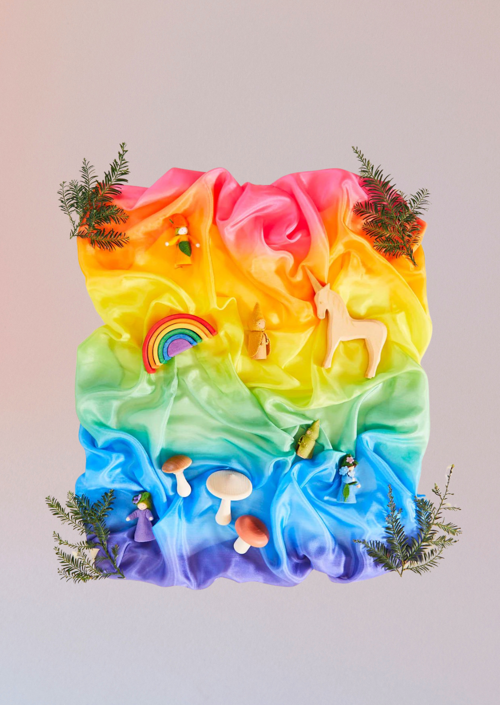 Sarah's Silks Rainbow Playsilk