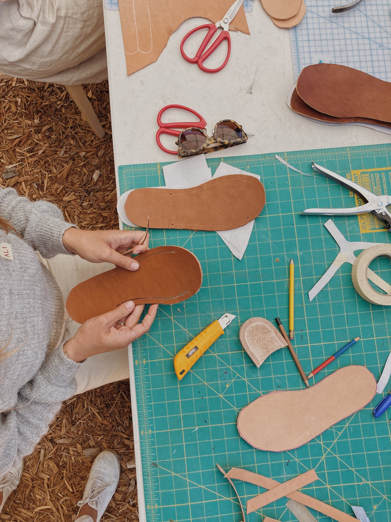 MAKE YOUR OWN LEATHER SANDALS WITH RACHEL SEES SNAIL SHOES