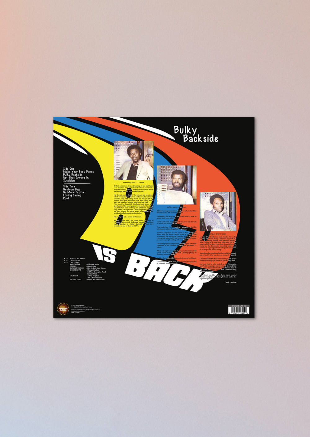 Bulky Backside - Blo is Back - Vinyl Record