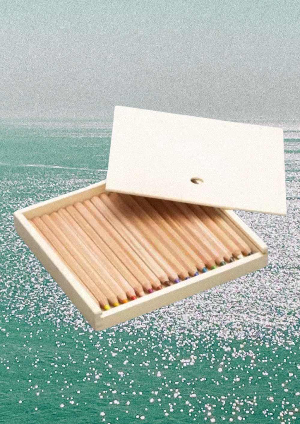 Colored Pencil Wooden Box