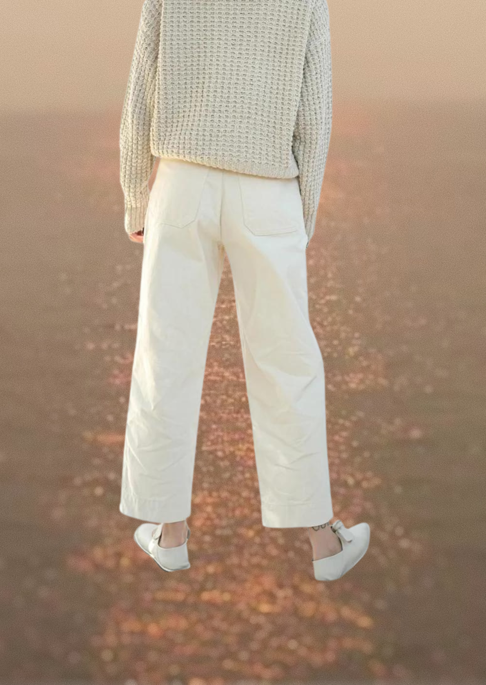 Micaela Greg Seamed Jean Cream