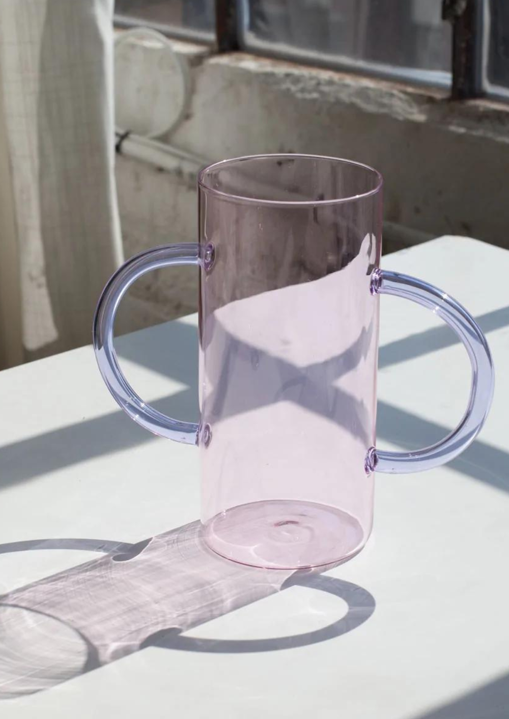 Sophie Lou Jacobsen Handle Vase Pink & Lilac