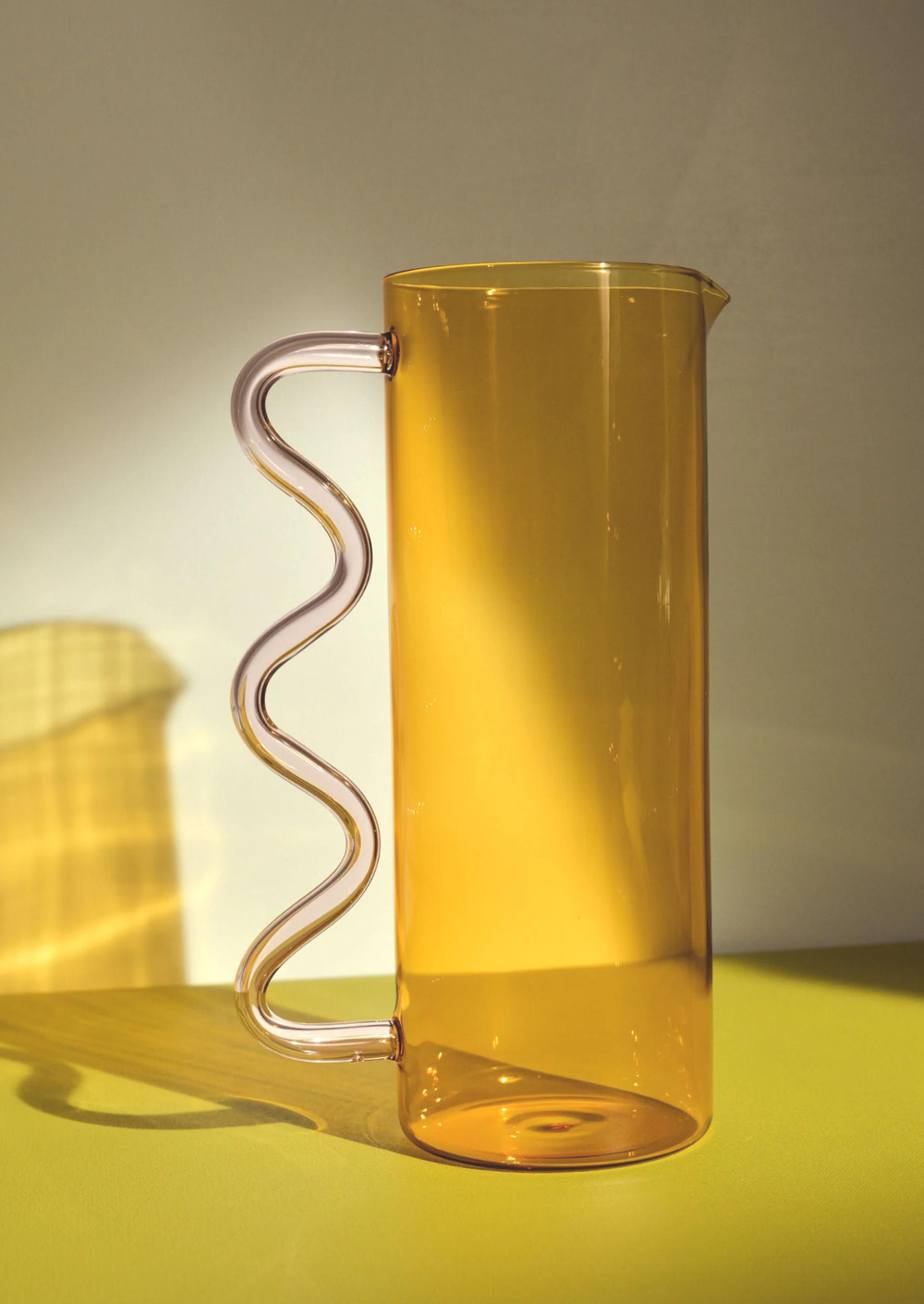 Sophie Lou Jacobsen Wave Pitcher Yellow & Pink