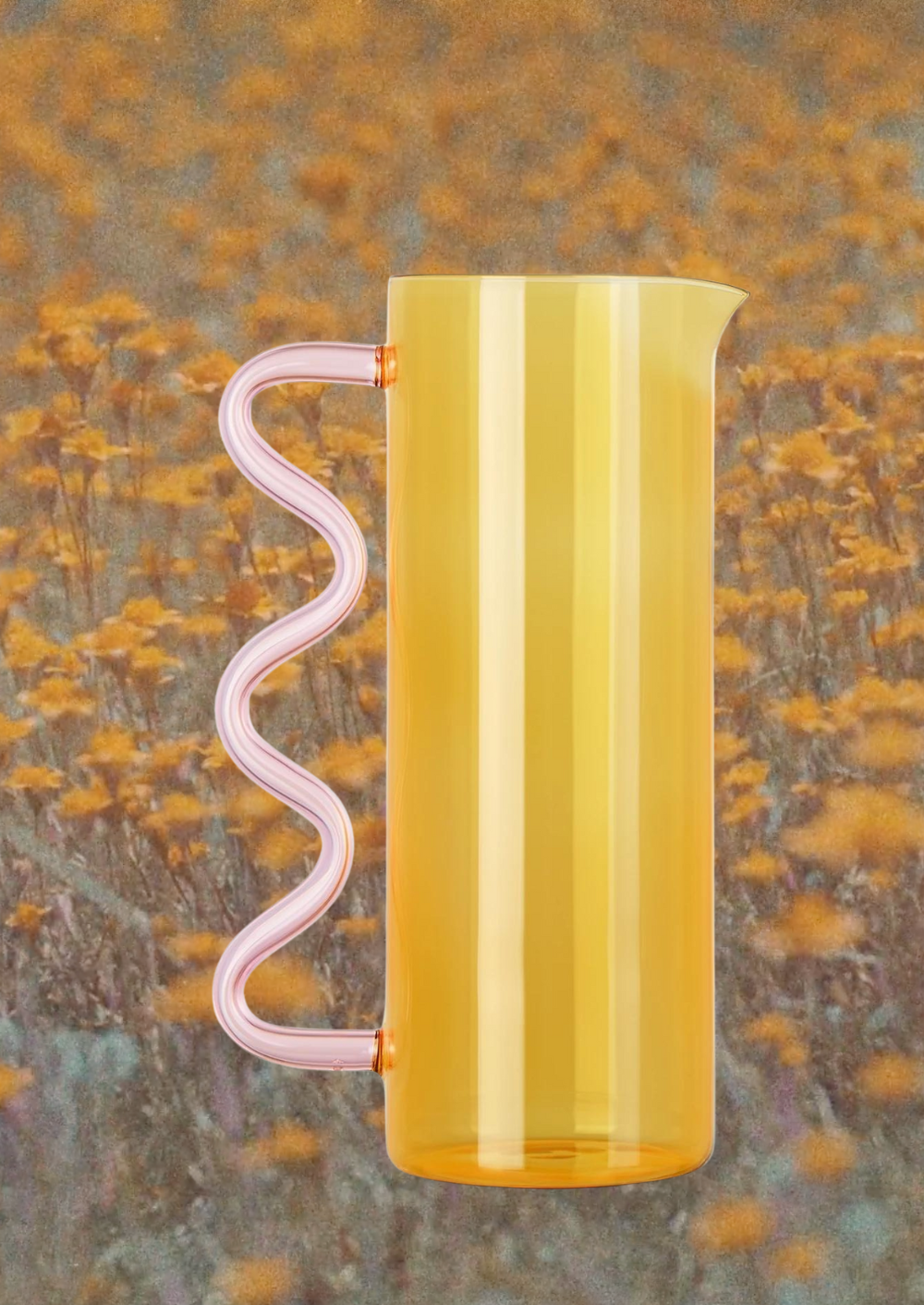 Sophie Lou Jacobsen Wave Pitcher Yellow & Pink