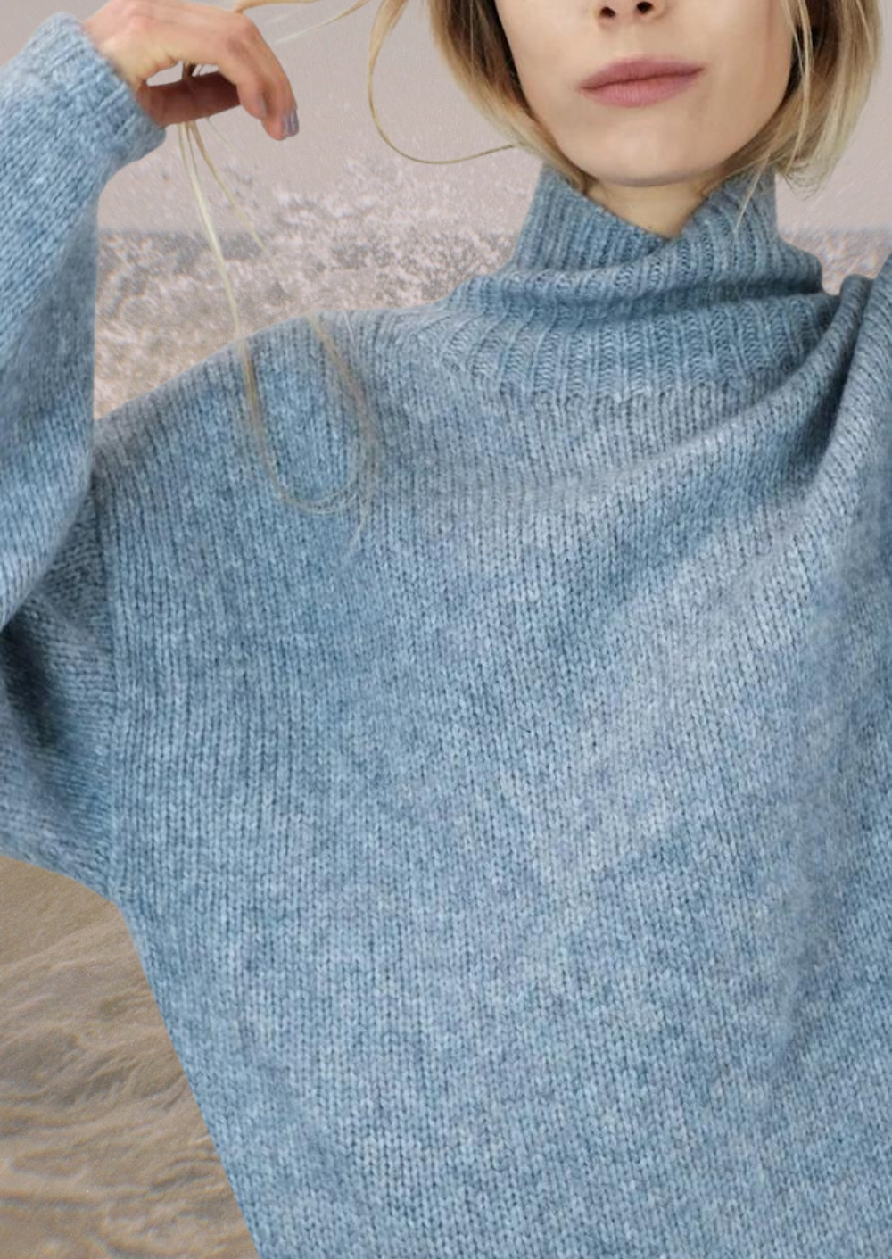 Micaela Greg Funnel Neck Sweater
